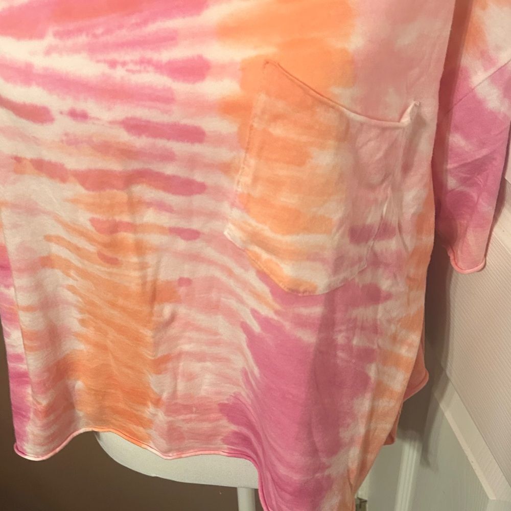 Abound Tie-Dye Pink and Orange Women's Top size small NWOT - Picture 3 of 6